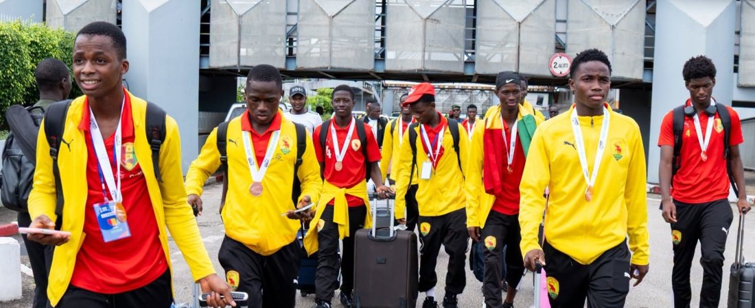 CAN U17 : après sa qualification, le Syli cadet retrouve Conakry dans une ambiance festive