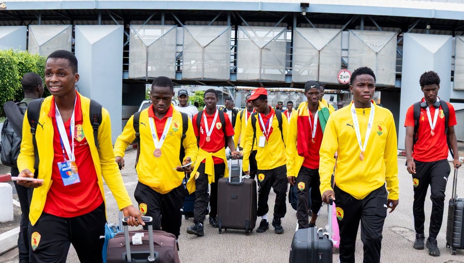CAN U17 : après sa qualification, le Syli cadet retrouve Conakry dans une ambiance festive