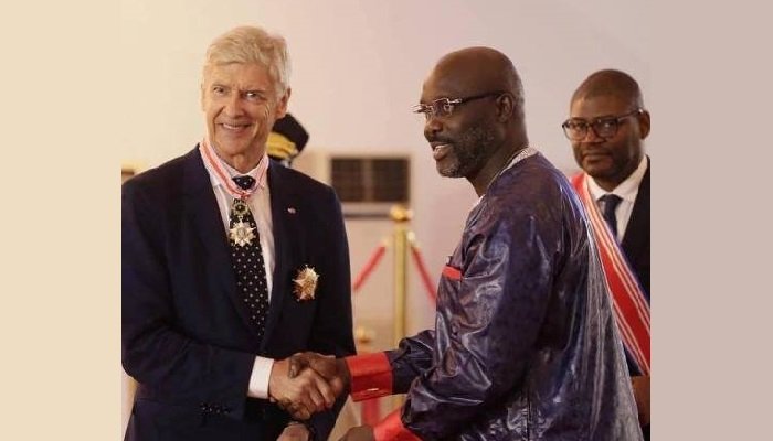 George Weah et Arsène Wenger 