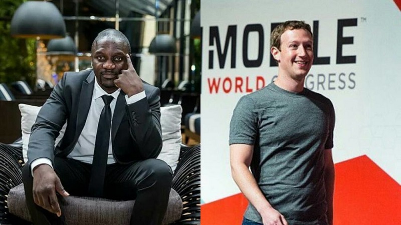Akon et Mark Zuckerberg 