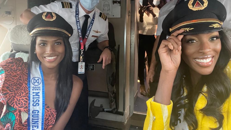 Miss Saran Bah et Miss Olivia Yacé (Côte d'Ivoire) partagent de beaux moments (images)