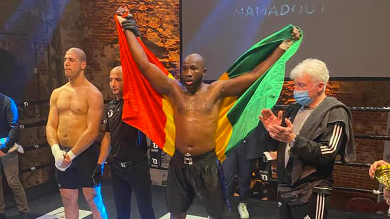 Le boxeur guinéen Mamoudou Axel Keita, est "Champion intercontinental ISKA K1", par KO !