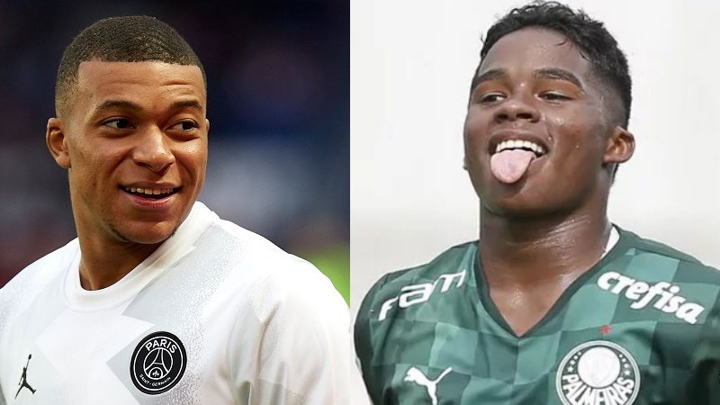 Kilian MBappé et Endrick Felipe de Sousa