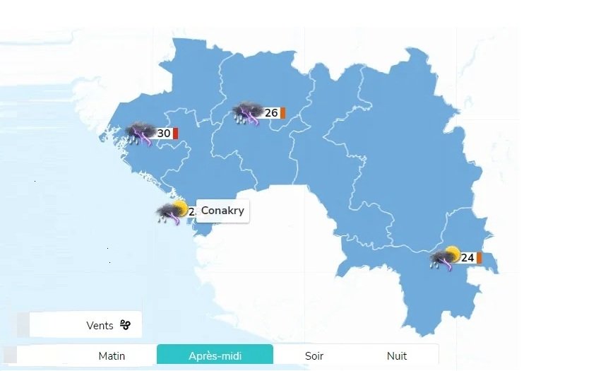Météo Guinée Conakry