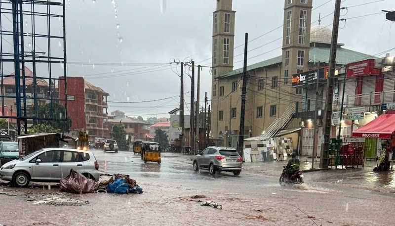 fortes pluies à Conakry